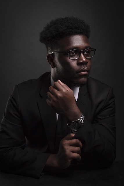 young professional man smiling