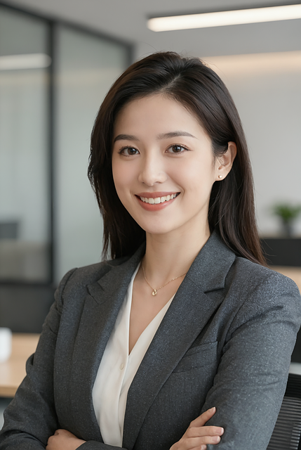 professional woman office portrait